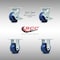 Service Caster 4 Inch Stainless Steel Solid Poly Caster Set with 2 Brakes/Swivel Lock 2 Rigid SCC-SS30S420-SPUR-TLB-BSL-2-R-2 - alternate 3